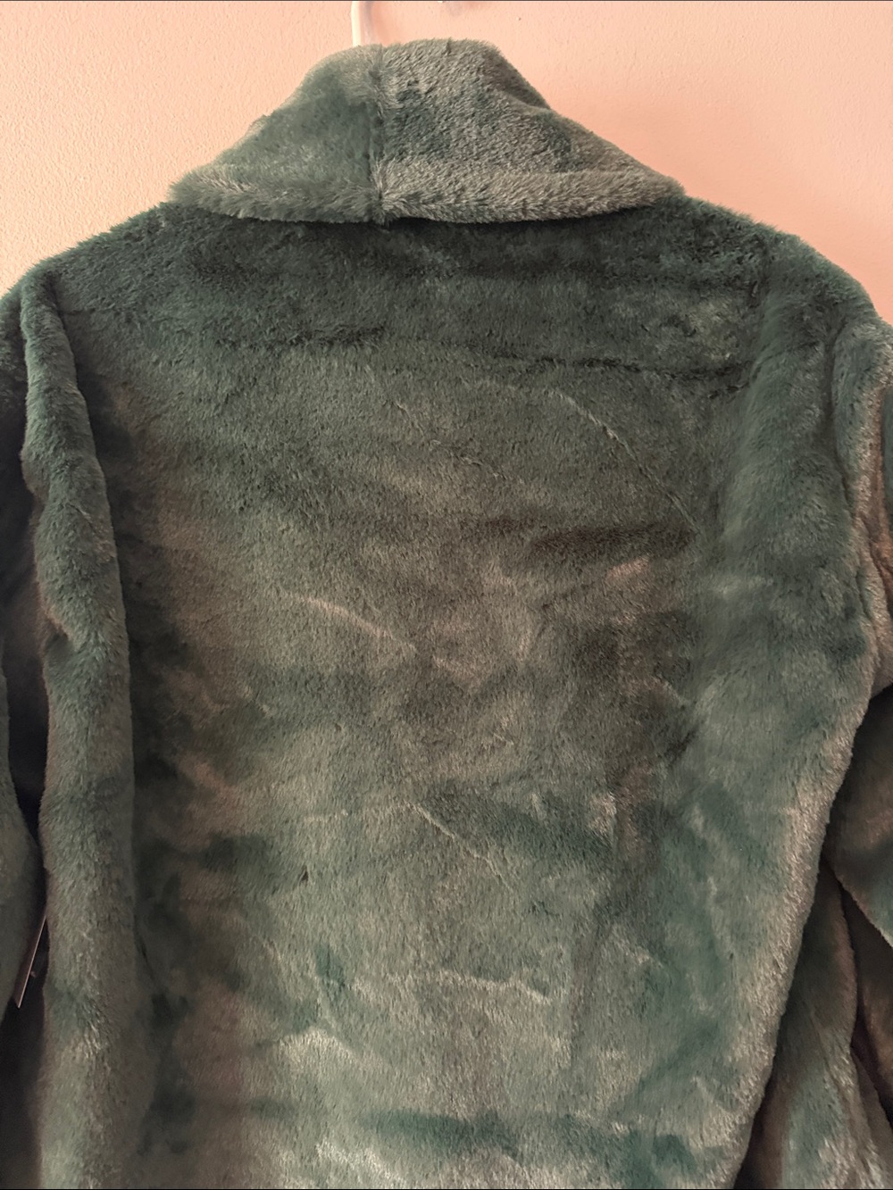 Dolce Cabo Forest Green Faux Fur Teddy Jacket. Beautiful no flaws - Picture 10 of 11